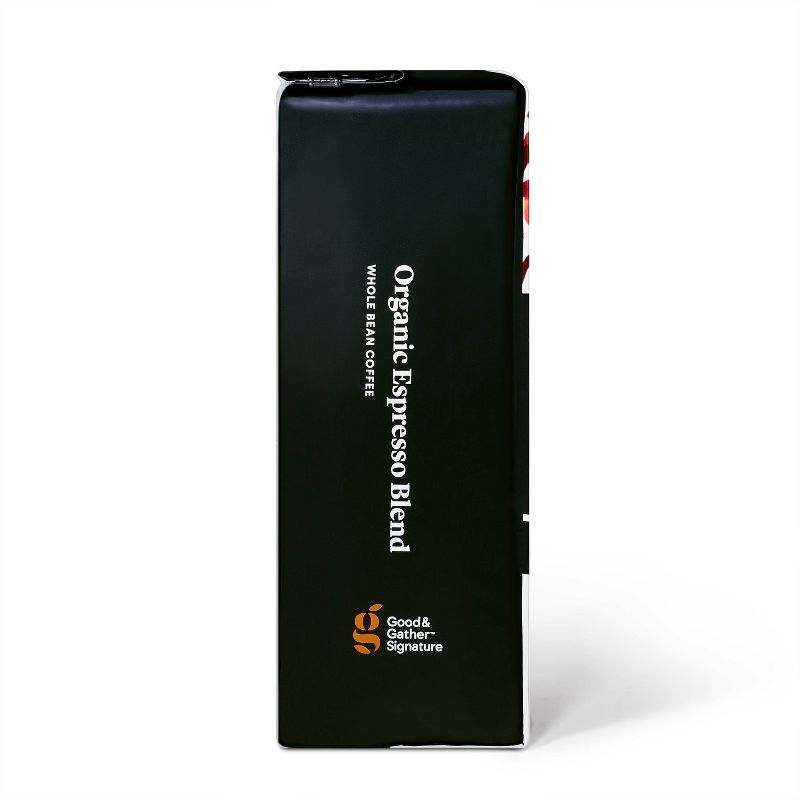 Signature Coffee Organic Espresso Blend Dark Roast Whole Bean Coffee - 12oz - Good & Gather™