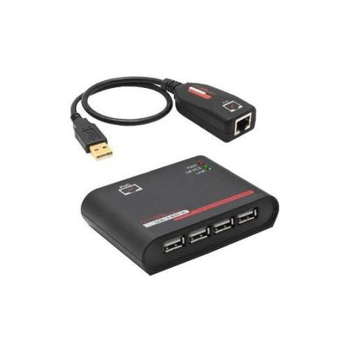 Hall Research USB 2.0 on Cat6 Extender Kit with Hub - Network (RJ-45)USB - 164.04 ft Extended Range