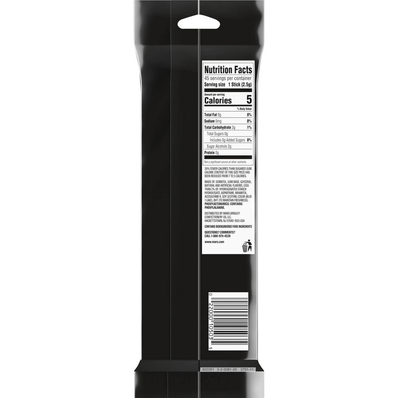 Wrigley's 5 Peppermint Cobalt Sugarfree Gum Multipack - 45ct