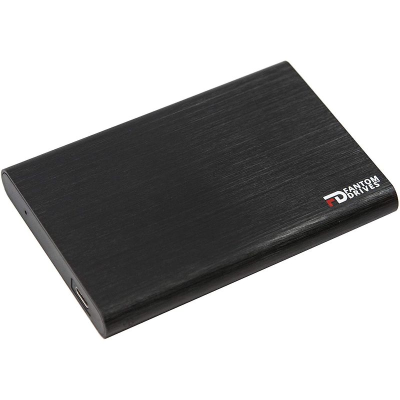 MicroNet GF3BMC2000SSHD 2 TB Portable Hybrid Hard Drive - External - Black - USB 3.1 (Gen 2) - 5 Year Warranty