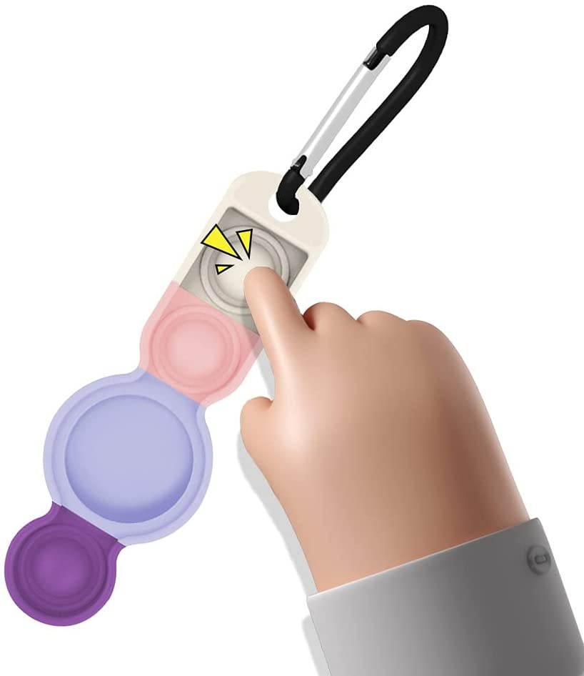 Protective Case for Airtags Finder Anti-Lost Case Compatible with Airtag for Keys, Backpacks, Wallet (Pop Fidget)