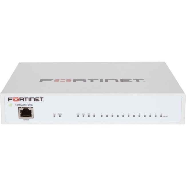 Fortinet - FG-80E-BDL-950-12 - Fortinet FortiGate 80E Network Security/Firewall Appliance - 14 Port - 1000Base-T,