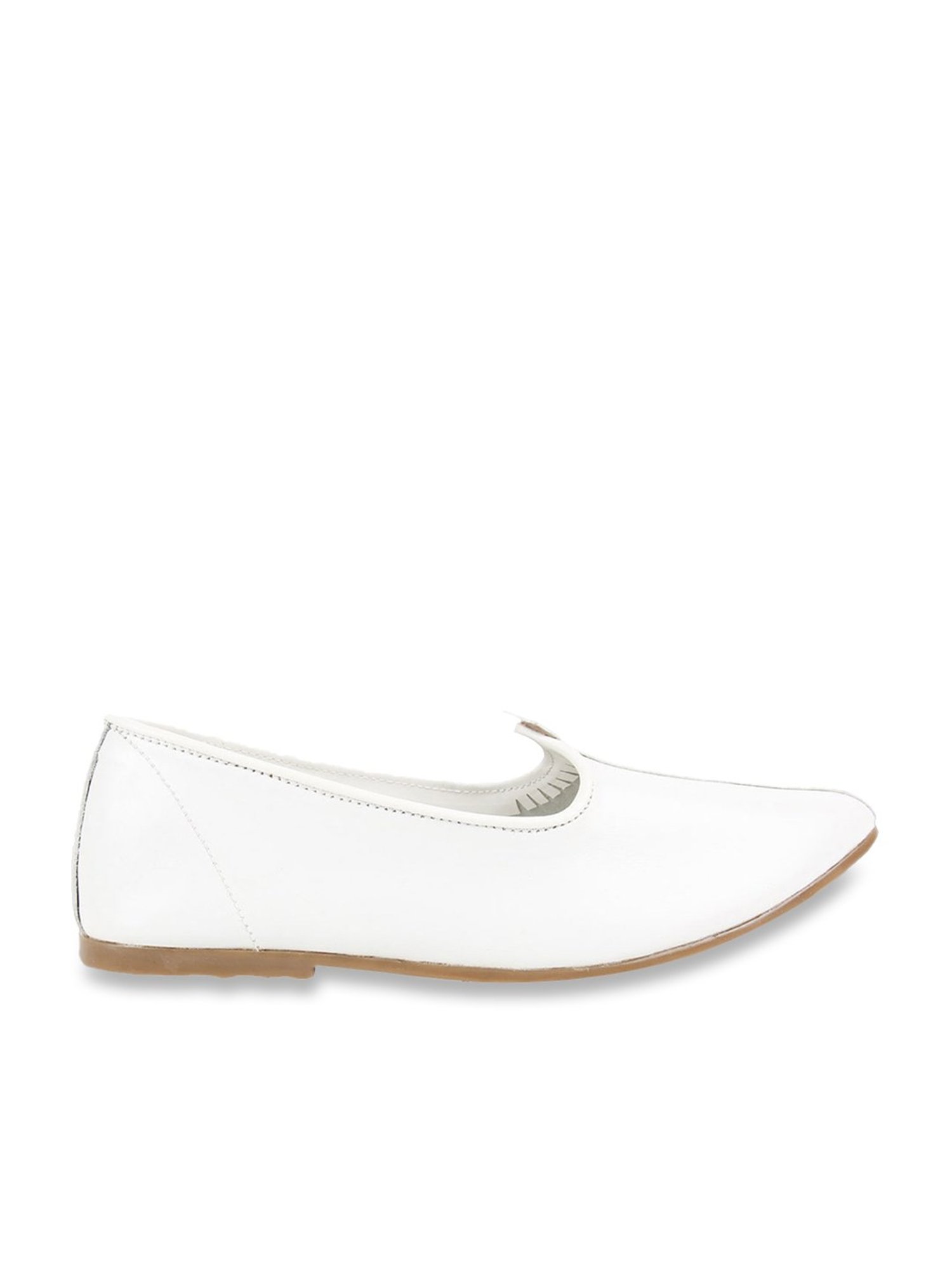 Regal White Casual Slip-Ons