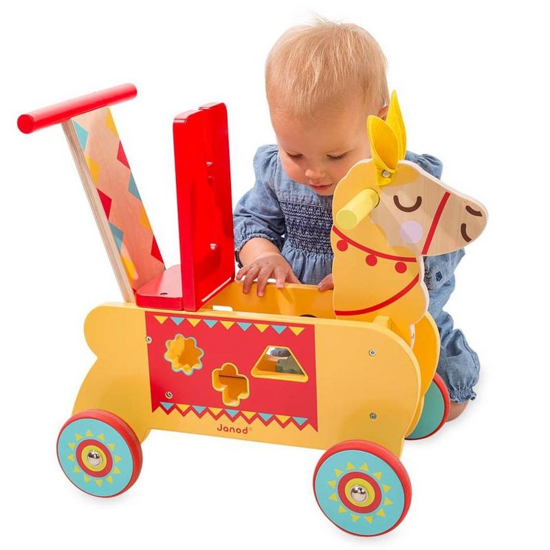 Magic Cabin - Wooden Ride-On Llama for Toddlers & Kids