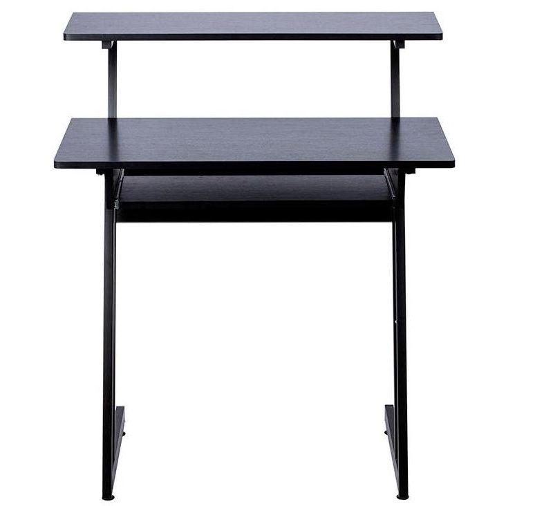 Monoprice Recording Studio Desk with Raised Platform and Keyboard Tray, Studio Workstation, Stable & Lightweight, For Home Studio - Stage Right Series
