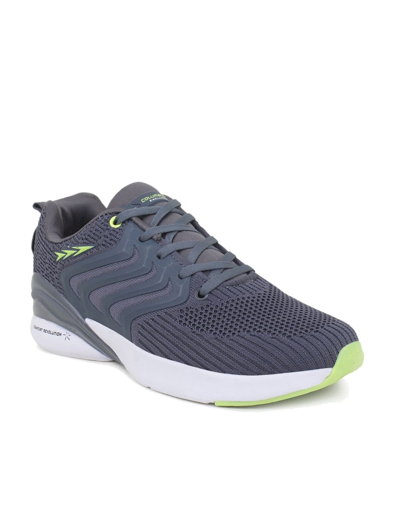 Columbus Men's Grey Running Shoes