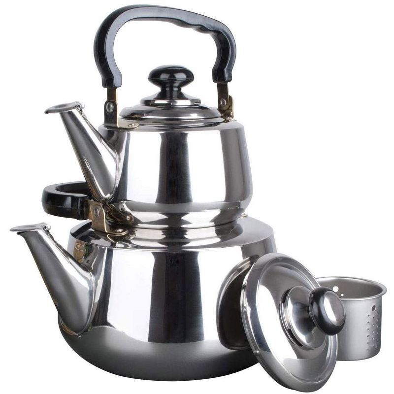 Bonjour Round Glass Teapot with Flavor Lock Infuser (34 oz)