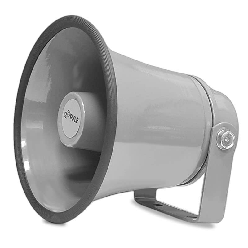 IndoorOutdoor PA Horn Speaker 63 Portable PA Speaker with 8 Ohms Impedance 25 Watts Peak Power Mounting Bracket Hardware Included  PHSP6K White 63Inch