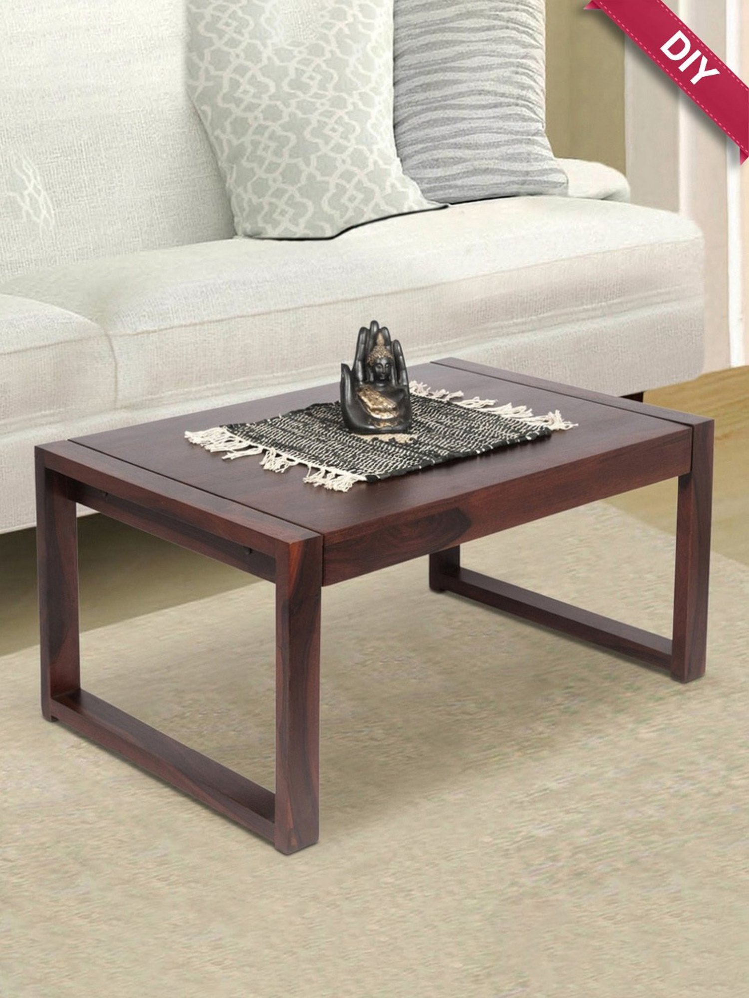 Glass Oval Living Room Metal Coffee Table - Saracina Home
