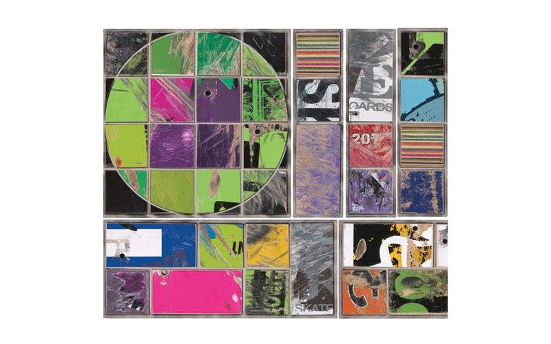 Art Board Skateboard Photo Circles Squares Wall Accent Set - Art of Board..