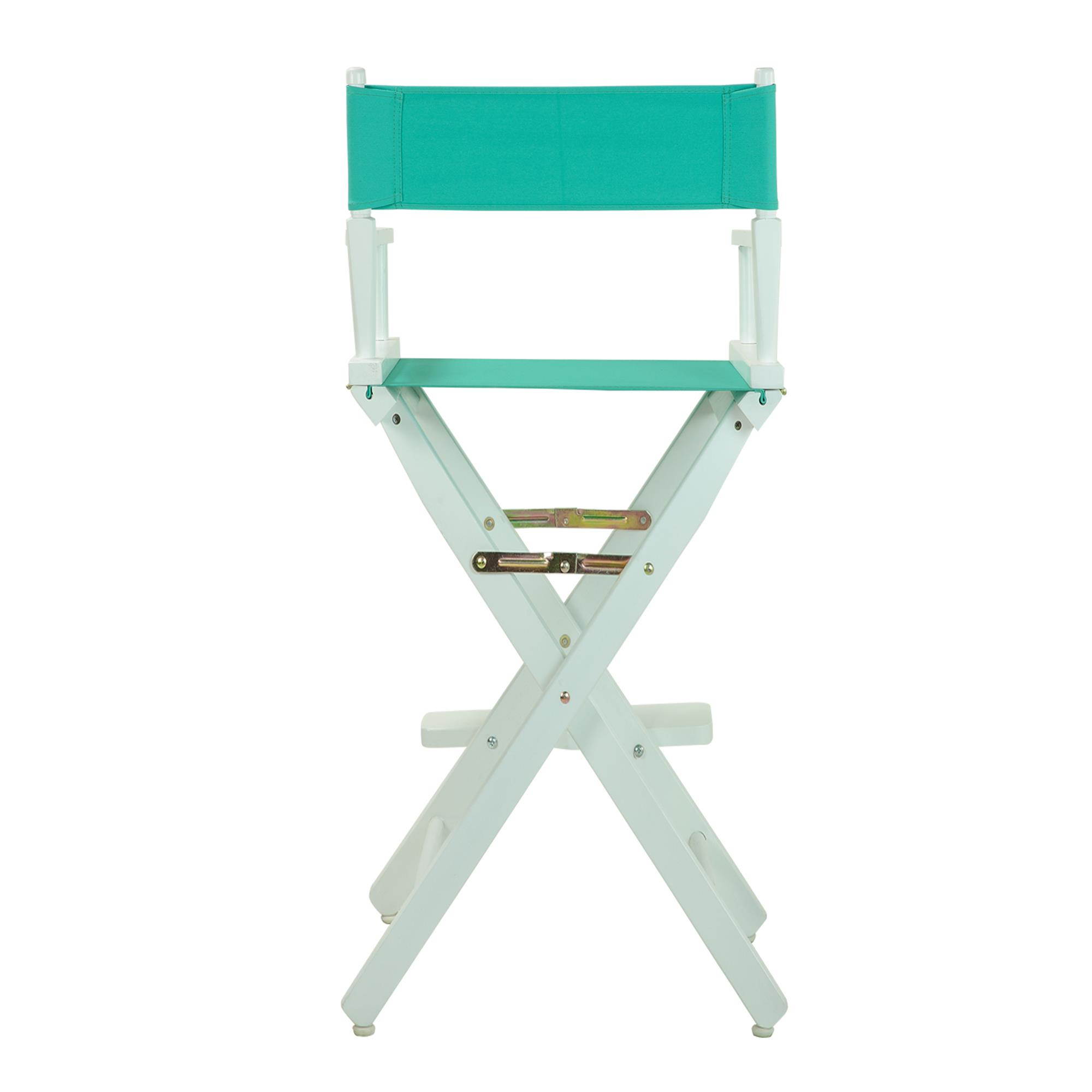 Casual Home 230-01-021-17 30 in. Directors Chair White Frame with Teal Canvas