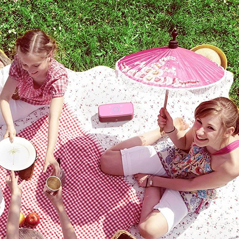 SoundBox Touch Portable Wireless Bluetooth Speakers with 12W HD Sound and Bass 20H Playtime Handsfree Speakers for Home Outdoor TravelPink