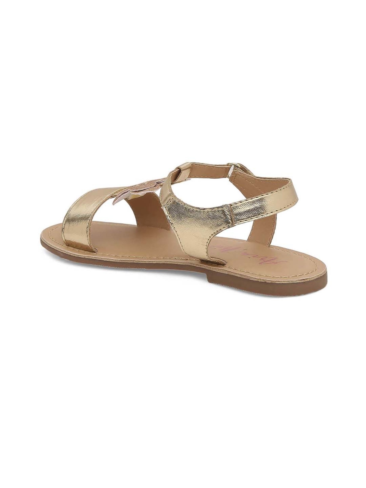 Aria Nica Kids Poppy Gold & Beige Casual Sandals