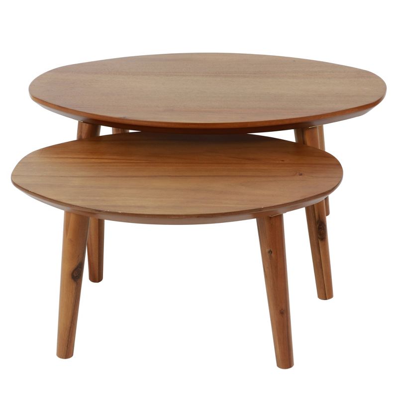 Set of 3 Glam Mirrored Accent Tables Gold - Olivia & May