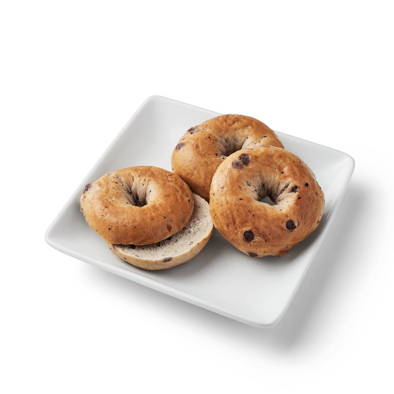 Blueberry Sliced Mini Bagels - 16oz/12ct - Favorite Day™