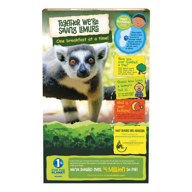 Nature's Path Organic Peanut Butter & Chocolate Leapin' Lemurs Breakfast Cereal - 10oz