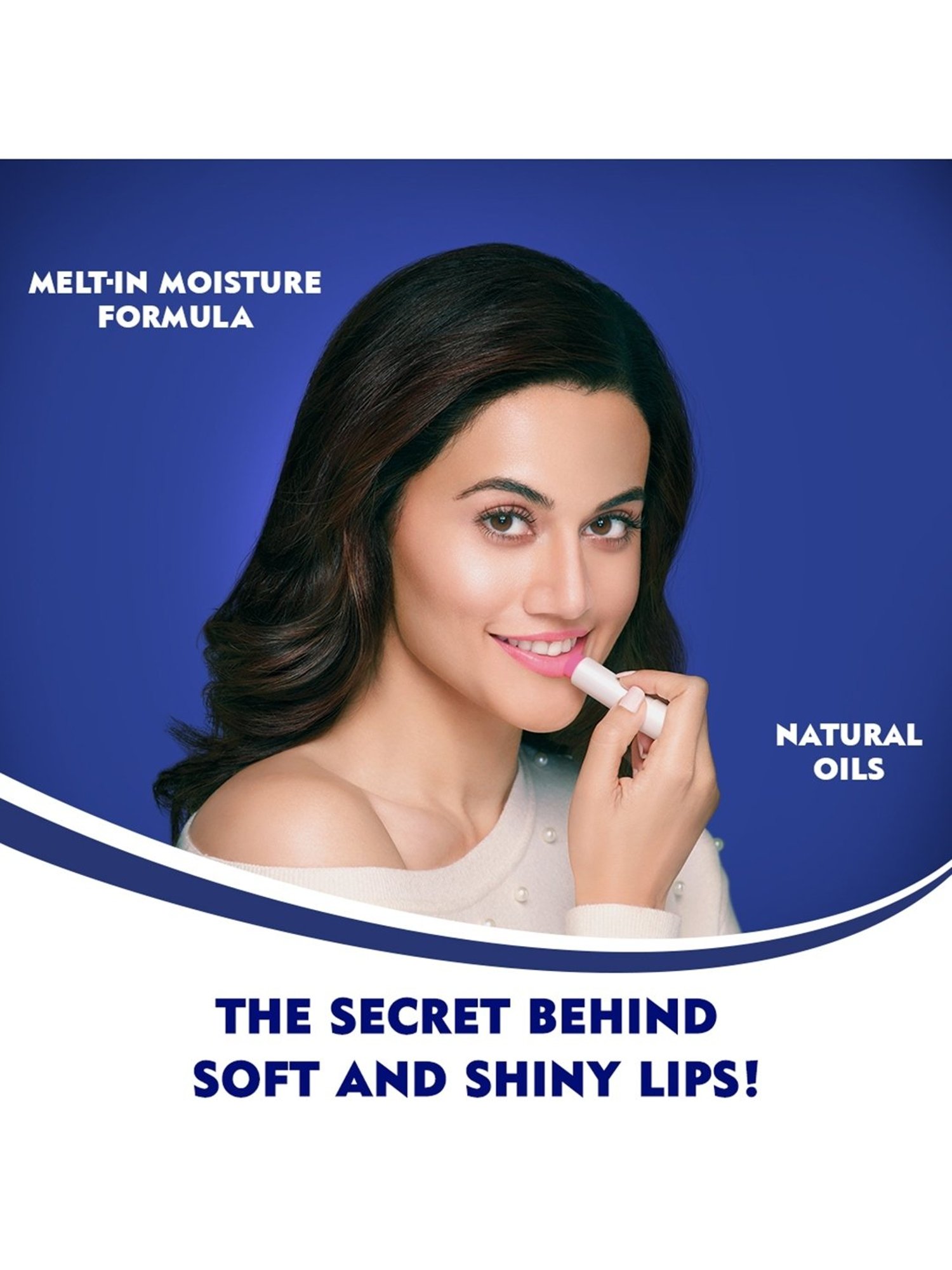 Nivea 24H Moisture Women Lip Balm Soft Rose - 4.8 gm