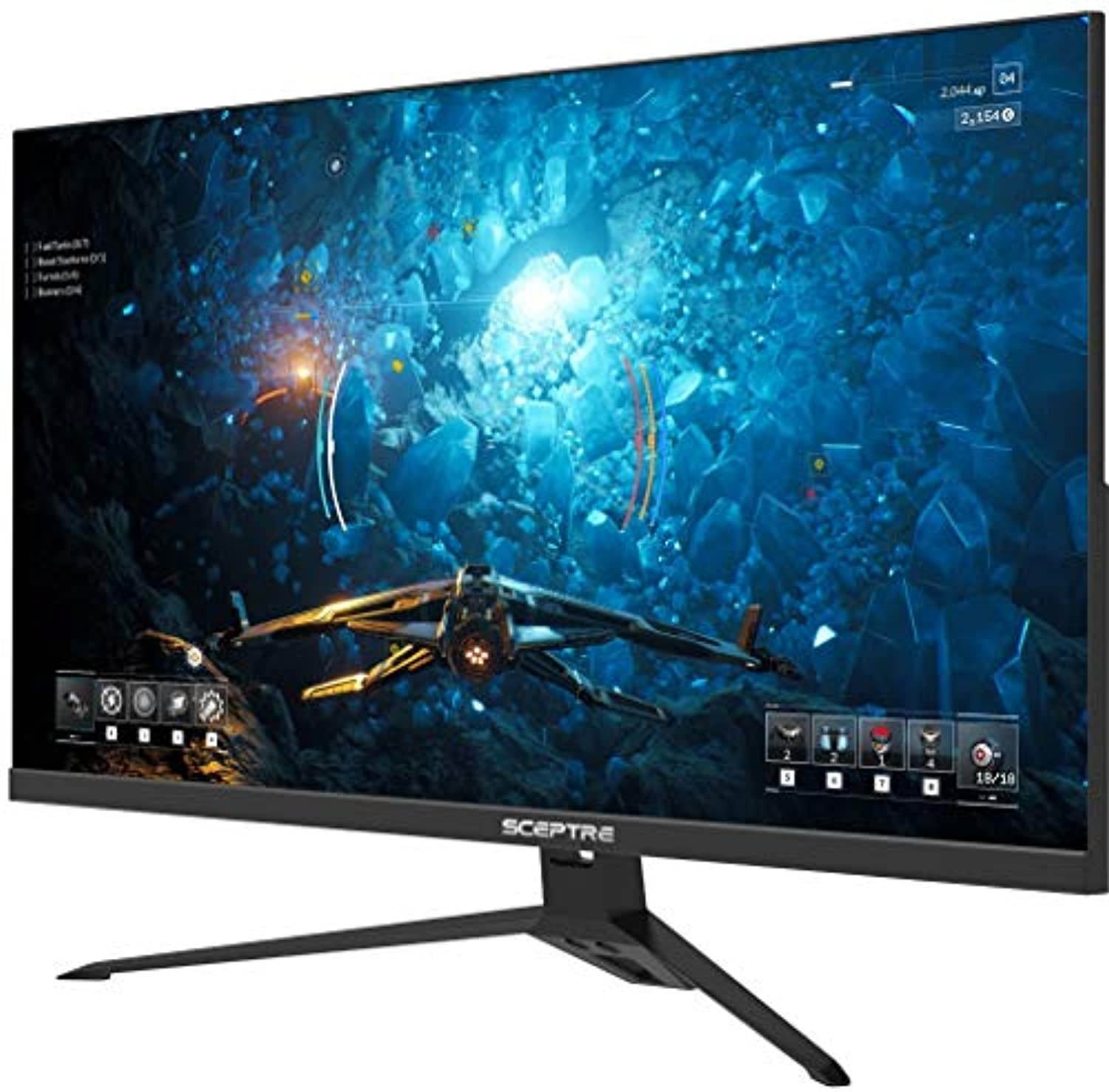 Sceptre IPS 27 inch Gaming LED Monitor up to 165Hz 144Hz 1ms DisplayPort HDMI, FreeSync FPS RTS Build-in Speakers Gunmetal Black 2021 (E275B-FPT165) (E275B-FPT165)