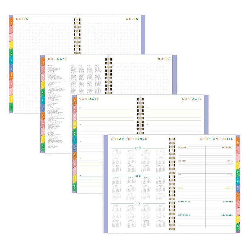 2021 Planner 5.5" x 8.5" CYO Purple Color Block - Atlantic-Pacific