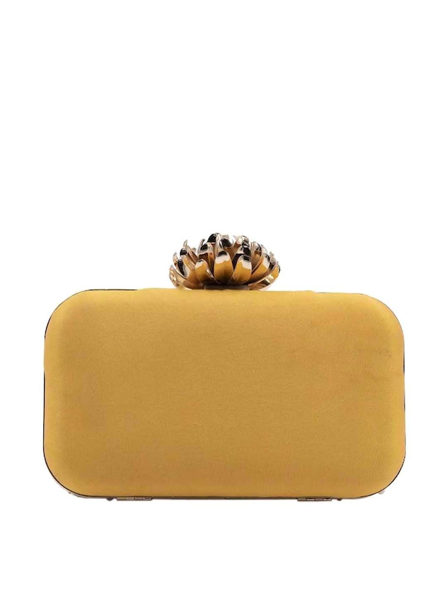 Sugarcrush Yellow Embellished Clutch