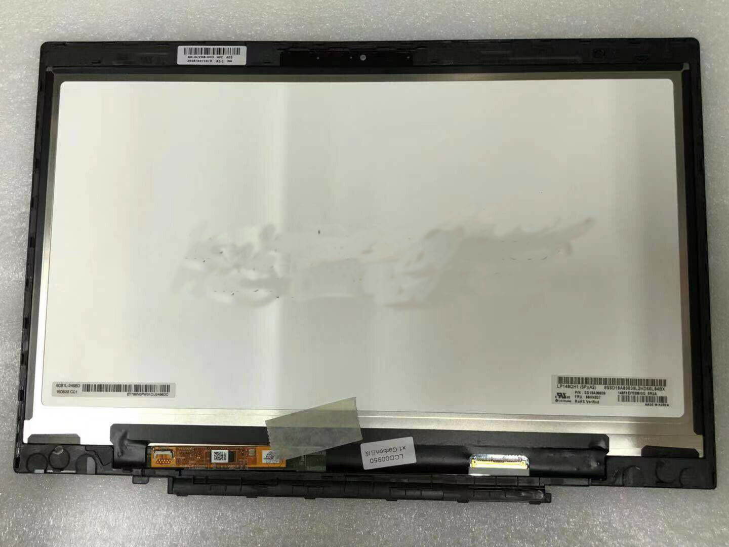 For lenovo x1 carbon lcd w/ touch screen digitizer assy LP140QH1(SP)(A2) + frame