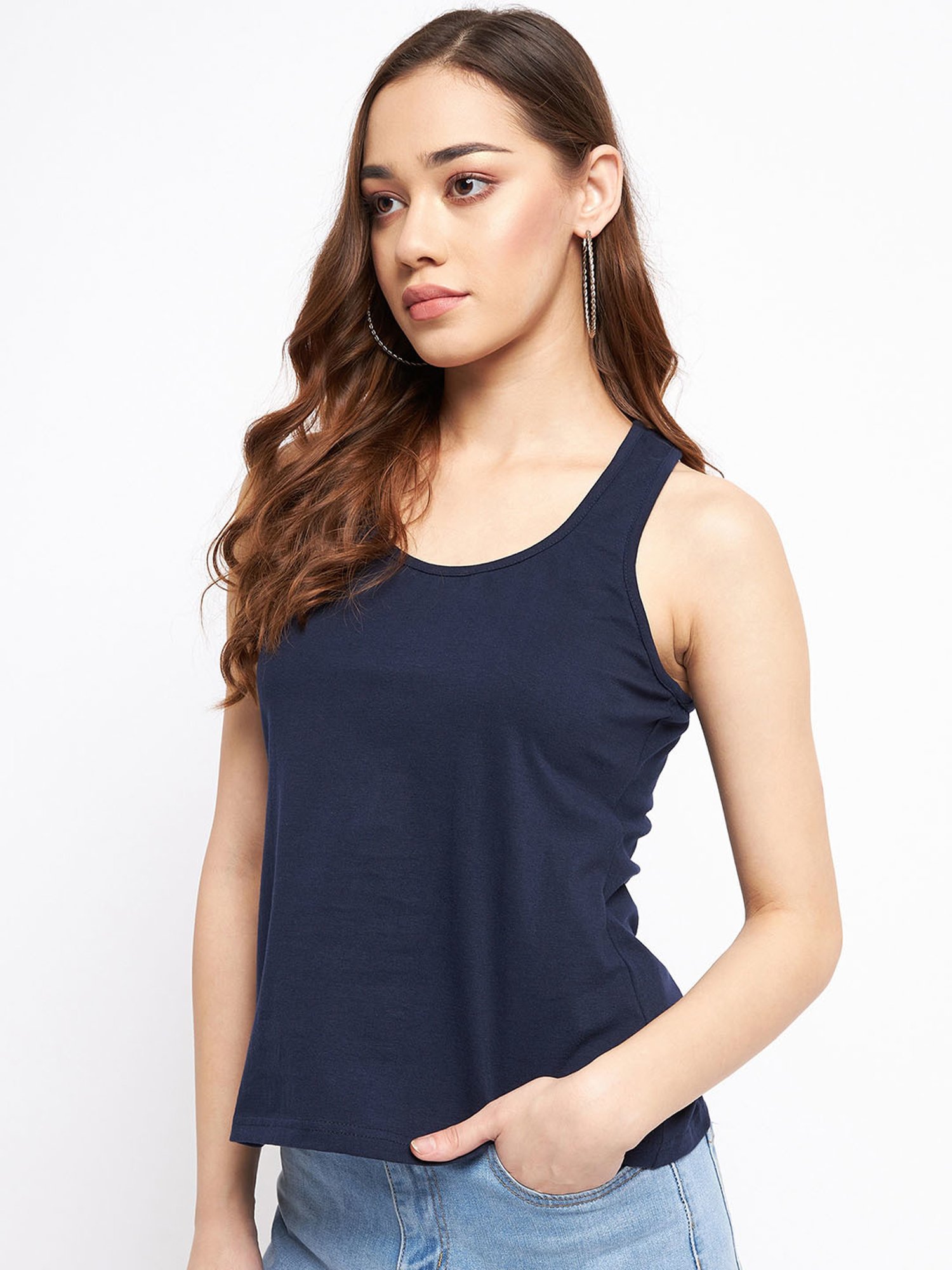 Enamor White Non-Padded Camisole