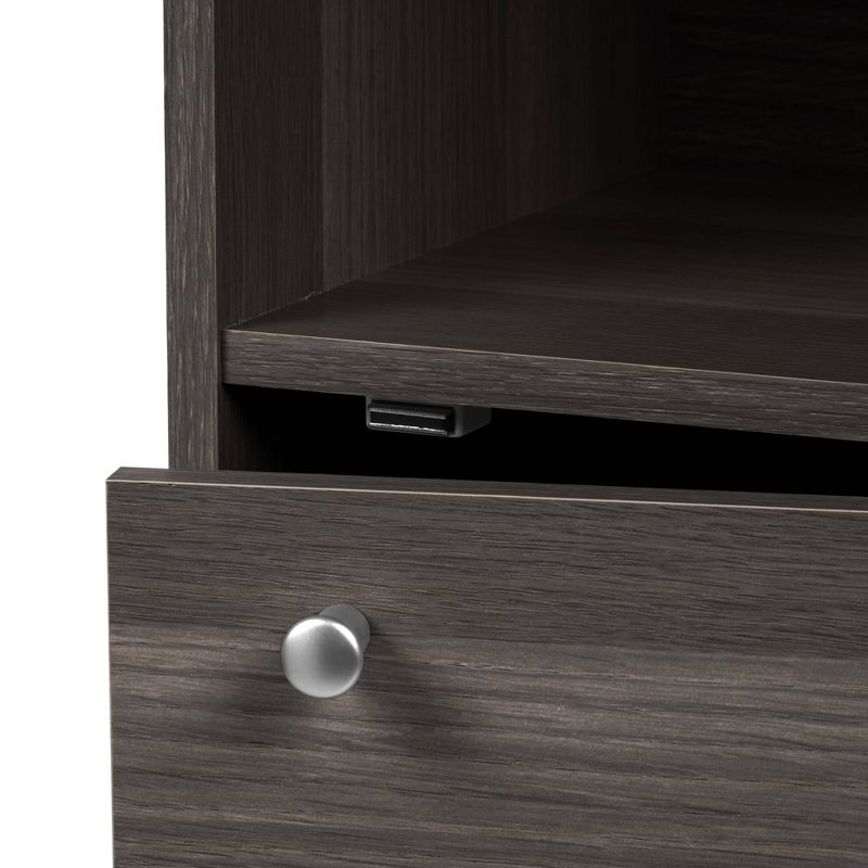 IRIS Tachi Series Modular Wood Stacking Storage Drawer Box Cabinet Cube, Gray