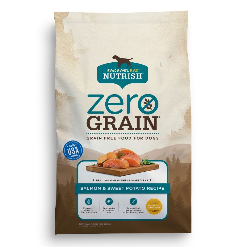 Rachael Ray Nutrish Zero Grain Salmon & Sweet Potato Recipe Dry Dog Food - 23lbs