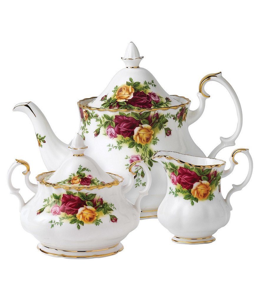 Royal Albert Old Country Roses 3-Piece Tea Set