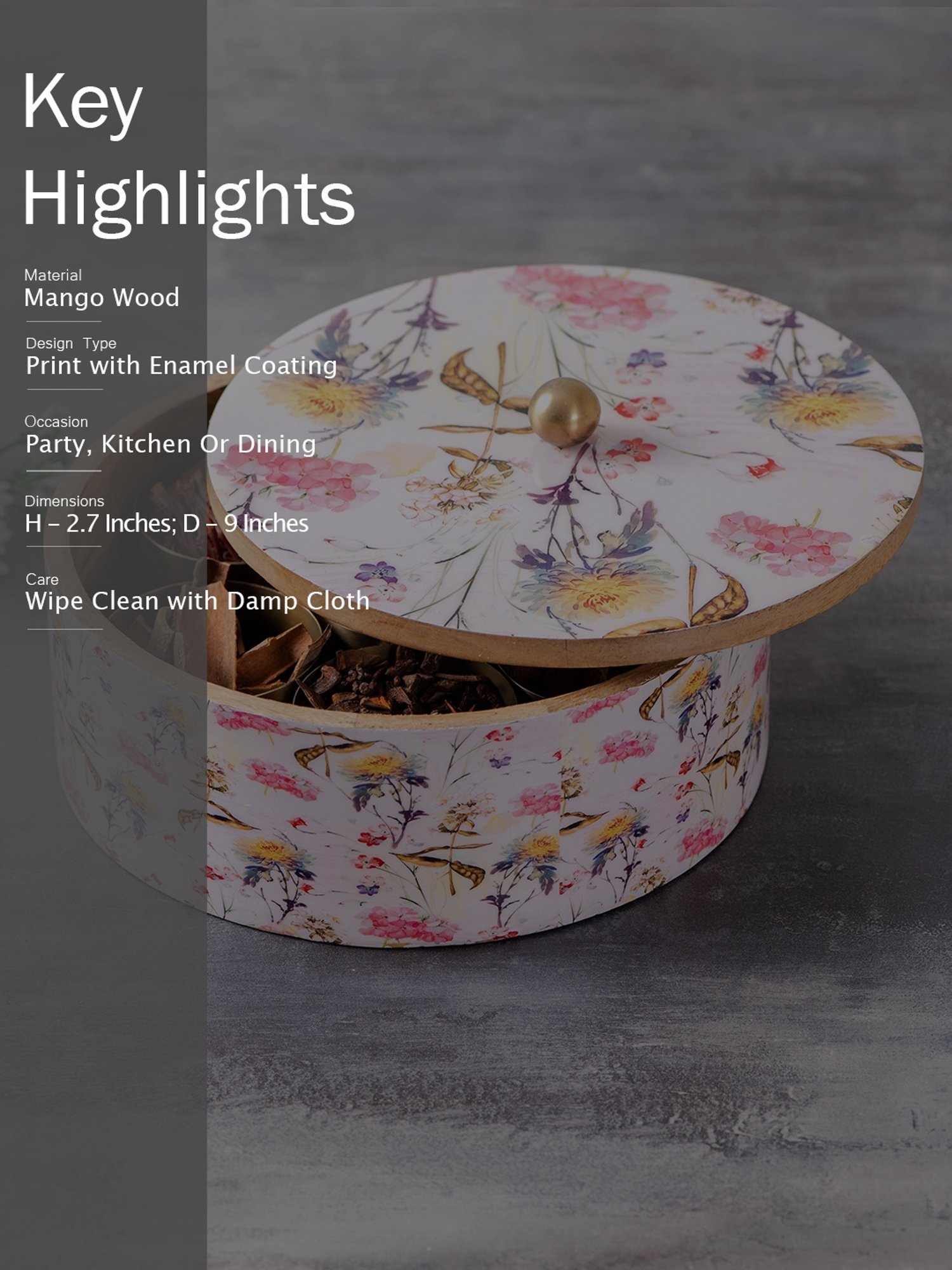 Goodhomes Transparent Glass Butter Dishes With Lid