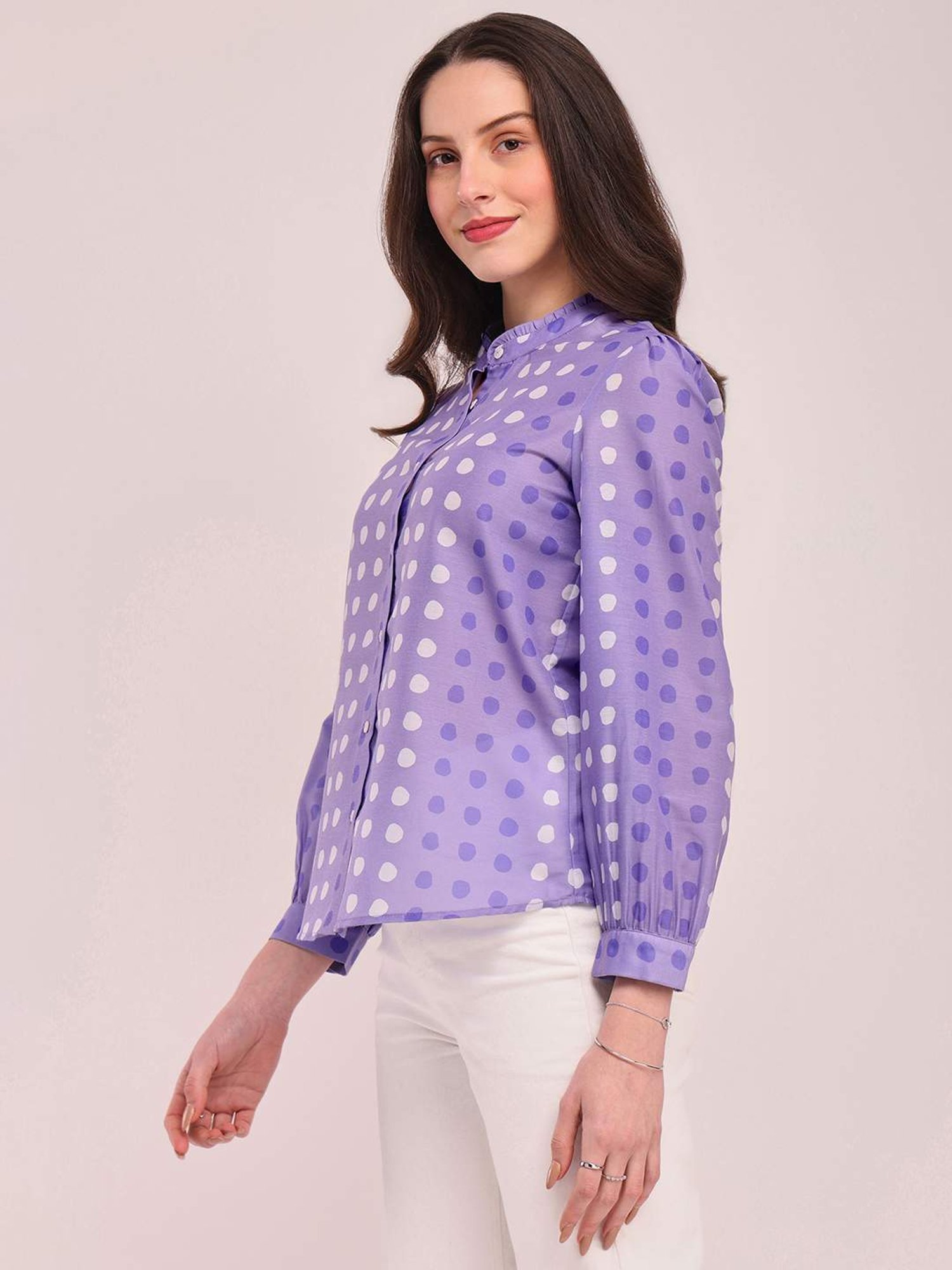 Pink Fort Purple Polka Dots Shirt