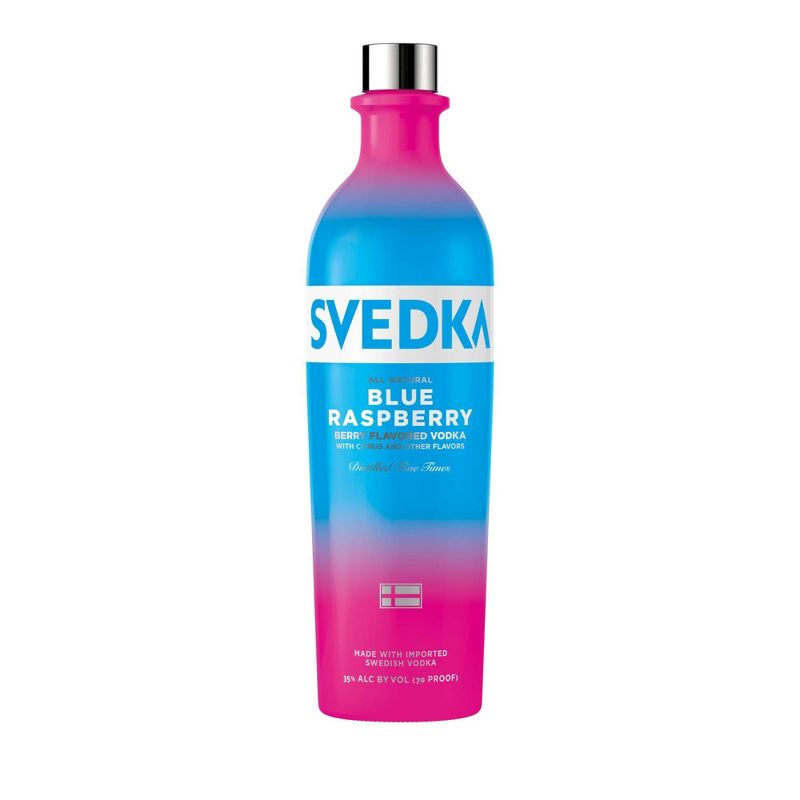 SVEDKA Blue Raspberry Flavored Vodka - 750ml Bottle