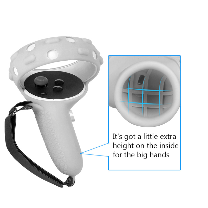 VR Accessories Protective Cover For Oculus Quest 2 VR Touch Controller Case With Knuckle Strap Handle Grip For Oculus Quest 2