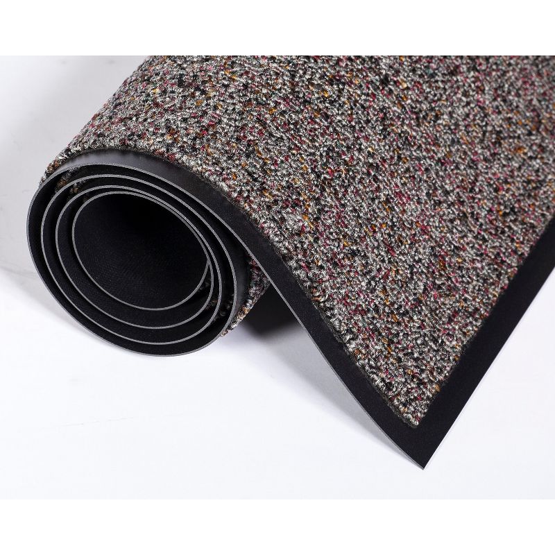 3'x5' Rectangle Solid Floor Mat Gray - Crown