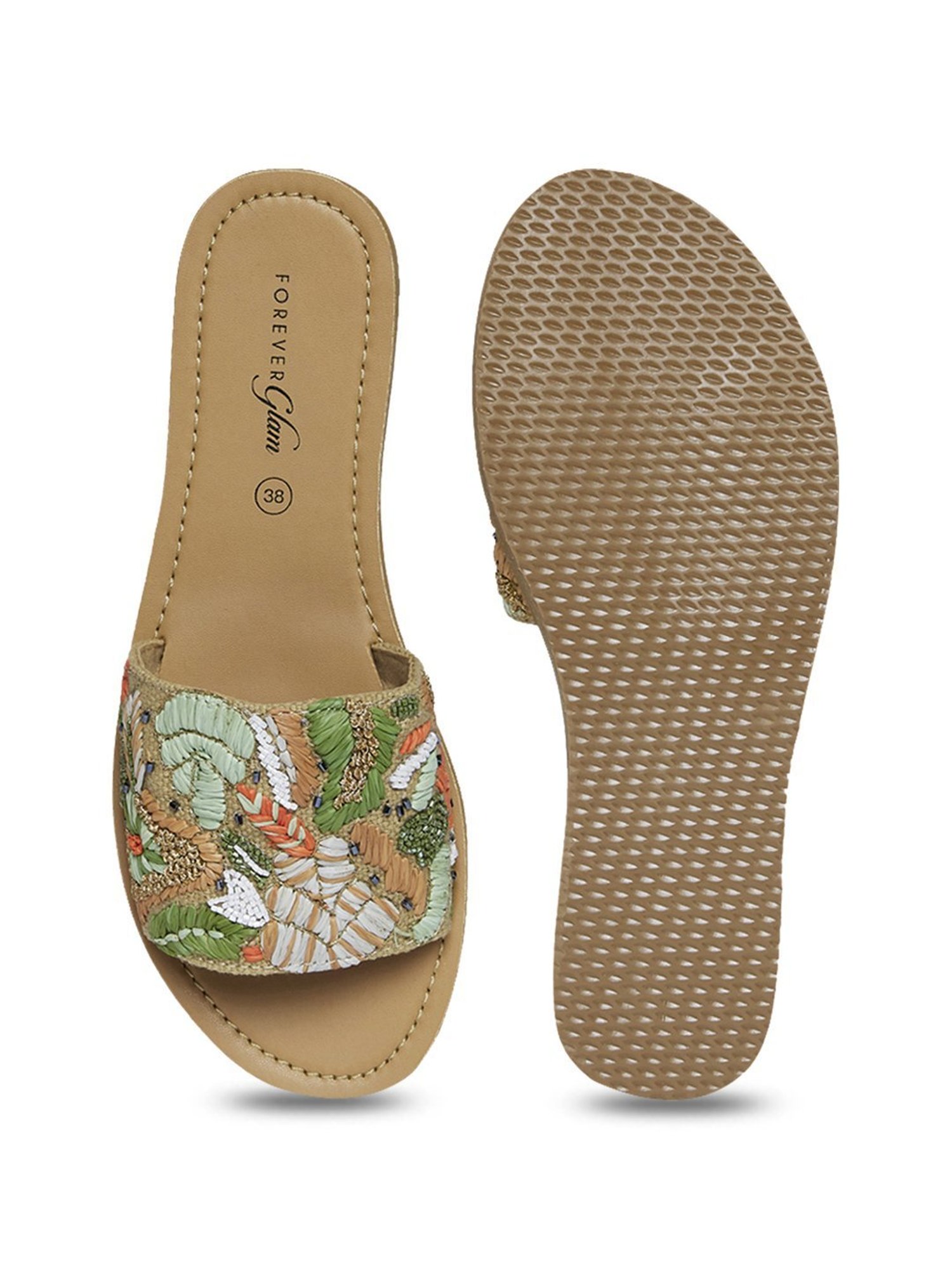 Forever Glam by Pantaloons Women's Multicolor Ethnic Sandals