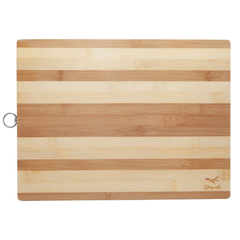 Pemberly Row Bamboo Large Chopping Board with Handle in Natural