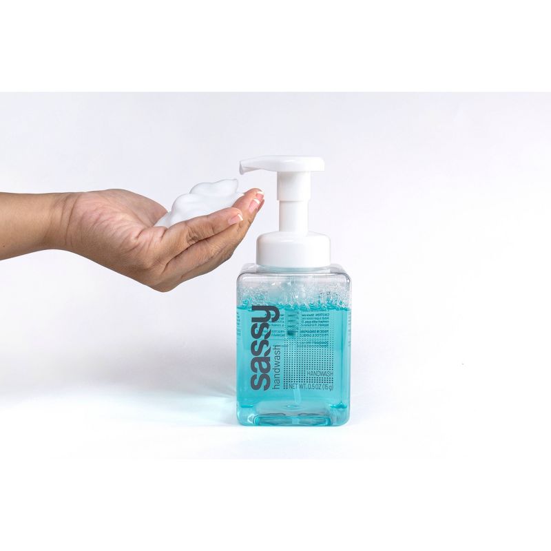 SASSY Refillable Foaming Handwash - Uplifting Scent of Pomegranate & Melon  - 0.5oz