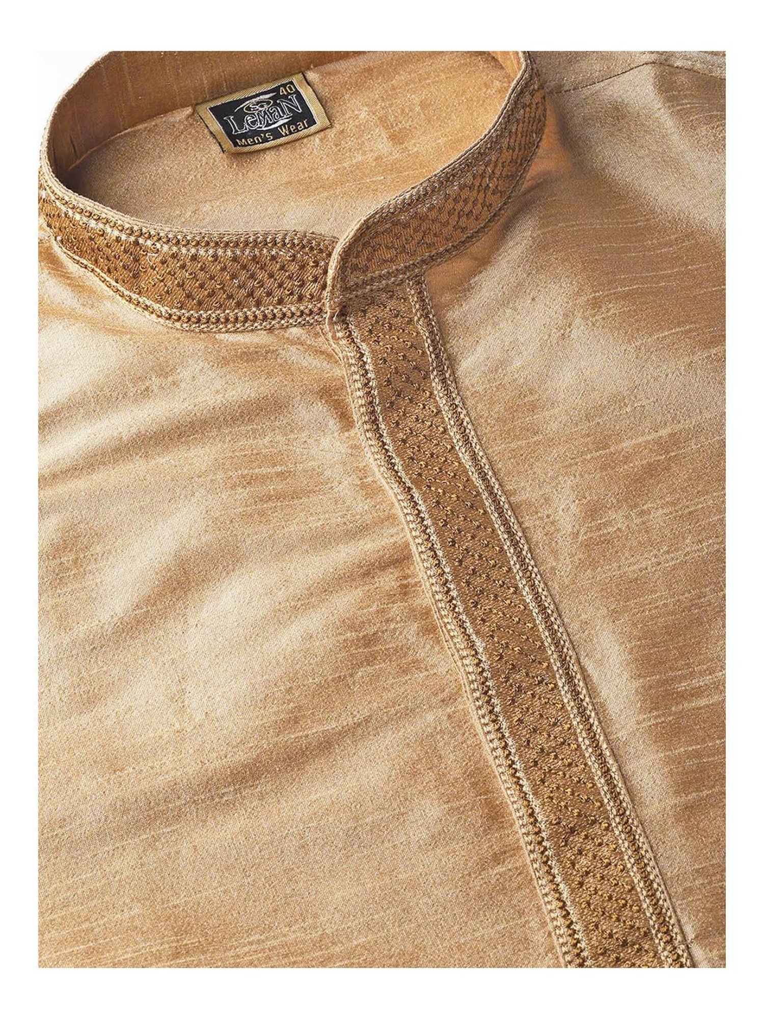 SG LEMAN Gold Kurta Bottom Set