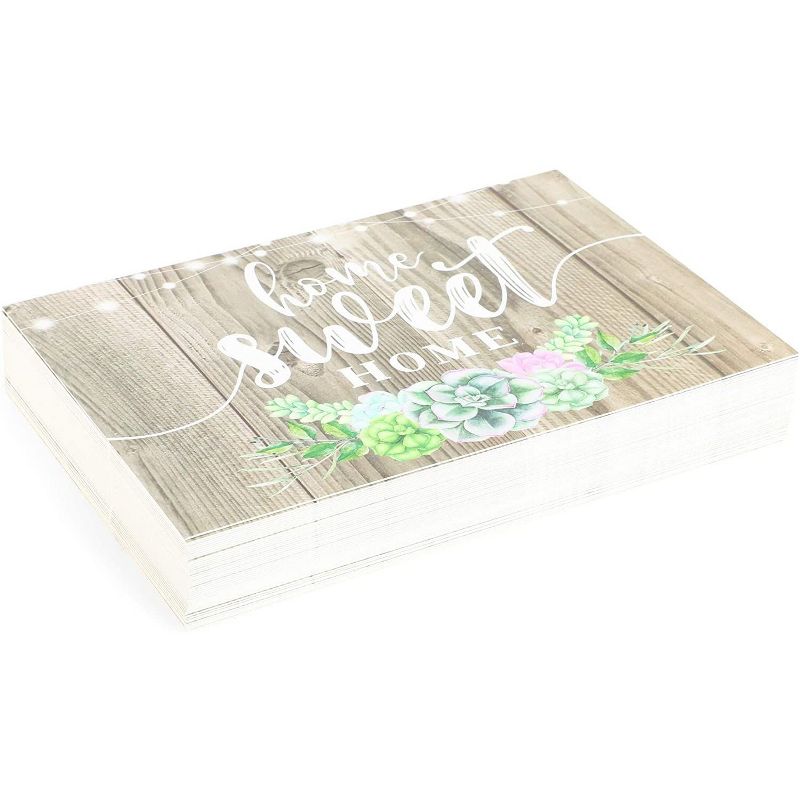 48-Pack Home Sweet Home Postcard Set, Moving Annoucment, Postage Friendly, 4x6