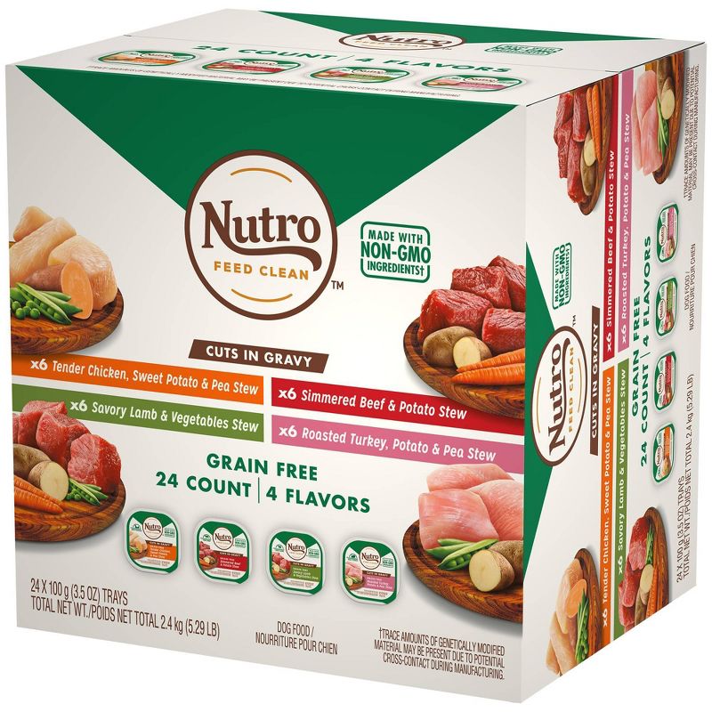 Blue Buffalo Delights Grain Free Paté Small Breed Wet Dog Food Top Sirloin & Grilled Chicken Flavors - 3.5oz/12ct Variety Pack