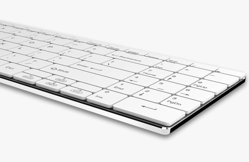 Rapoo 9060M Ergonomic Design, Ultra-thin Wireless 3 Modes(Bluetooth4.0and 3.0, 2.4GHz Wireless) Connection Keyboard And 1300DPI Silent Mouse Combo For Office And Game - Black