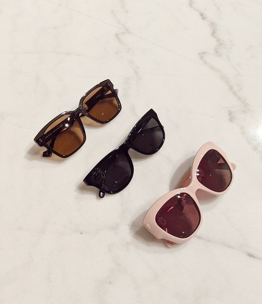 Gucci Men's Gg0980s Rectangular 55mm Sunglasses