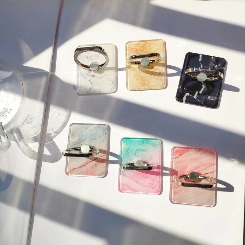 Phone Holder Best Grip Stand Flash Drilling Marble Bracket Mobile Phone Holder Ring Stand Flexible 3D Expanding Tablets Mount