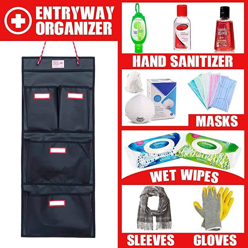 Enough Entryway Door Hanging Wall Organizer Police Locker Storage Organizer for Work Home School Office Gym Accessories