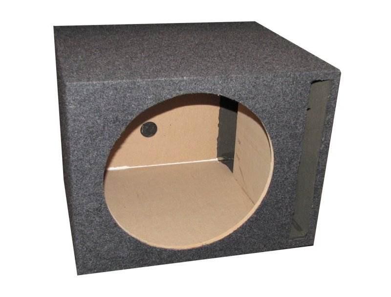 QPower QSBASS10 Single 10" Vented Slot Ported Subwoofer Sub Enclosure Box