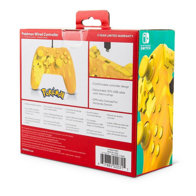 PowerA Pokemon Wired Controller for Nintendo Switch - Yellow