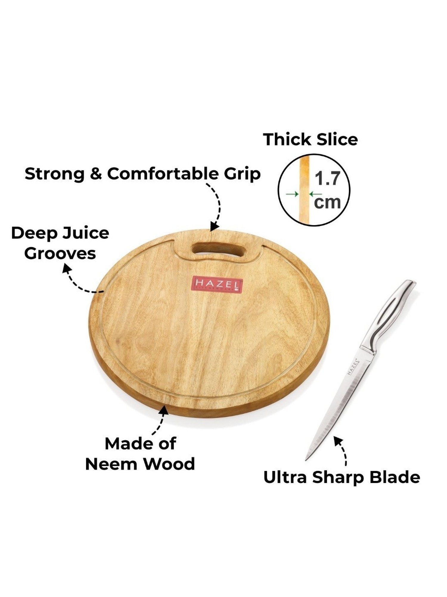 The Indus Valley Brown 6 Piece Wooden Cooking Tool Set