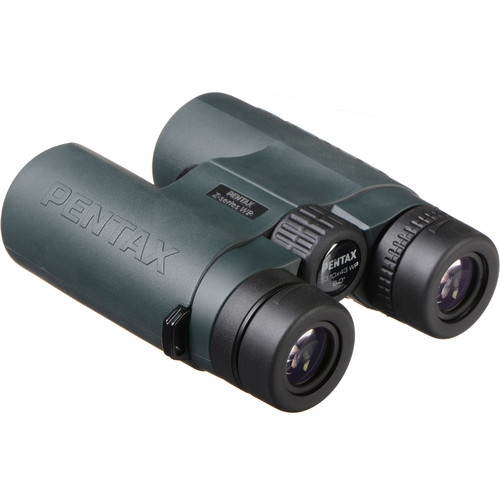 Pentax 10x43 ZD Series WP Roof Prism Binocular, 6.0 Degree Angle of View, Green