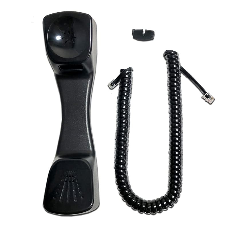 DTPDTU Handset Black with Curly Cord
