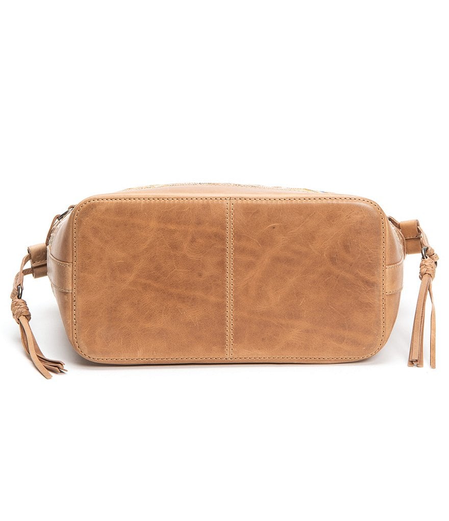 Frye Melissa Floral Embroidery Carryall Tote Bag